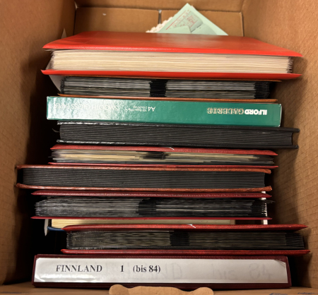 Stamp of Large Lots and Collections All World : 1880-2000, three large and heavy boxes