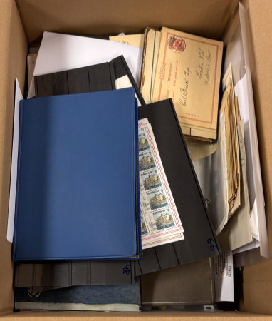 Stamp of Large Lots and Collections All World : 1880-2000, in a box thousands of mint and