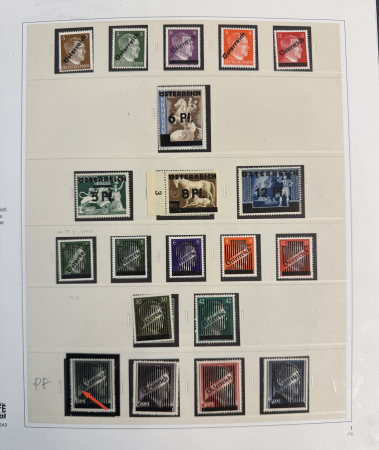 Stamp of Austria Austria 1945-64 Collection in SAFE dual album, very clean, nearly complete