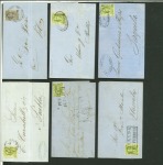 Stamp of Mexico Mexico 1857-68, selection of 25 covers mostly 1st and 2nd Hidalgo issue