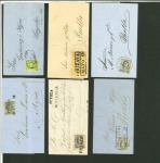 Stamp of Mexico Mexico 1857-68, selection of 25 covers mostly 1st and 2nd Hidalgo issue