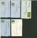 Stamp of Mexico Mexico 1857-68, selection of 25 covers mostly 1st and 2nd Hidalgo issue