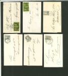 Stamp of Mexico MEXICO 1870-72 Selection of 8 'full face' Hidalgo covers