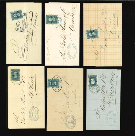 Stamp of Mexico Mexico 1874-82 Selection of 19 covers of the Hidalgo perforated issue
