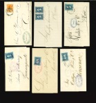Stamp of Mexico Mexico 1874-82 Selection of 19 covers of the Hidalgo perforated issue