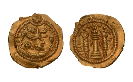Stamp of Coins » Sasanian Kingdom and Kushano-Sasanian Sasanian Kingdom, Peroz I, c. 459-484, AV dinar, 3.73 g.