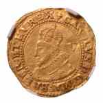 Stamp of Coins » Europe » Great Britain » England Great Britain, 1625, Charles I, 1625-1649, quarter unit or Gold Crown, group "A", first bust, AV, 2.29 g.