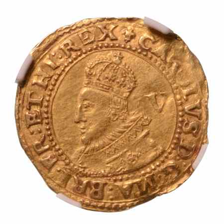Great Britain, 1625, Charles I, 1625-1649, quarter unit or Gold Crown, group "A", first bust, AV, 2.29 g.