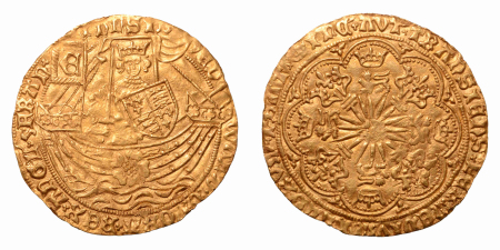 Stamp of Coins » Europe » Great Britain » England Great Britain, Edward IV, 1st Reign, 1461-1470, Royal (Rose Noble), Tower mint, 7.71 g.