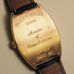 Stamp of Feldman International Auctions » Montres / Watches FRANCK MULLER CINTRÉE CURVEX. Montre automatique en or jaune 750