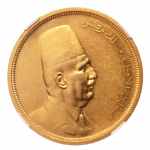 Stamp of Coins » Africa » Egypt Egypt King Fuad I 500 pi. AH 1340/1922, Au 42.5 g.