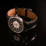 Stamp of Feldman International Auctions » Montres / Watches MONT-BLANC. Montre à quartz en acier.