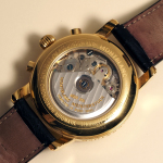 Stamp of Feldman International Auctions » Montres / Watches MONT-BLANC. Montre mécanique en acier doré.