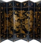Stamp of Feldman International Auctions » Art d'Orient & d'Extrême-Orient / Asian & Oriental Art Rare paravent à six feuilles double face. Chine. XVIIIème siècle