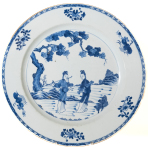 Stamp of Feldman International Auctions » Art d'Orient & d'Extrême-Orient / Asian & Oriental Art Chine. Ensemble de porcelaines à décor bleu & blanc. Epoque Kangxi