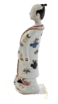 Stamp of Feldman International Auctions » Art d'Orient & d'Extrême-Orient / Asian & Oriental Art Japon. Arita. Figurine d’acteur de théâtre Kabuki en porcelaine. Période Edo, début XVIIIème siècle (1720 - 1740)
