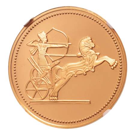 Egypt 1988 100 pounds Golden Warrior, Au 17.15 g.