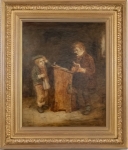 Stamp of Feldman International Auctions » Tableaux du XIXs / 19th Century Paintings Ecole anglaise du XIXème siècle. Le Maître et son élève