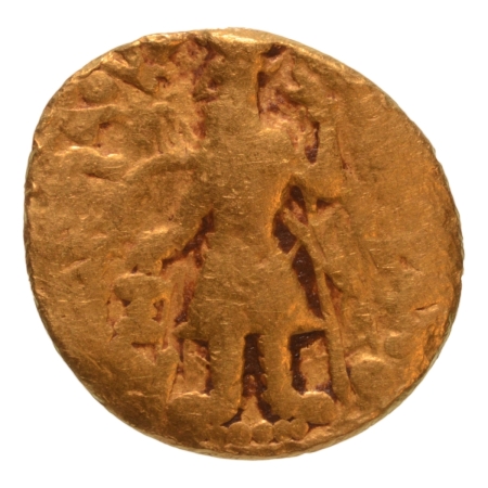 Kushanas, Kanishka I, c. 127-152, Boddo, AV quarter dinar, 1.78 g.