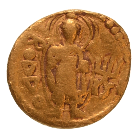 Kushanas, Kanishka I, c. 127-152, Boddo, AV quarter dinar, 1.78 g.