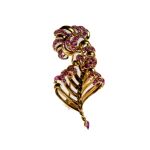 Stamp of Feldman International Auctions » Bijoux - Haute Joaillerie / Jewellery Broche Georges Lenfant