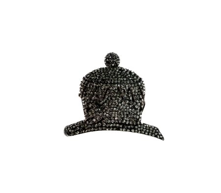 Stamp of Feldman International Auctions » Bijoux - Haute Joaillerie / Jewellery Broche en argent pavé de diamants, style perse