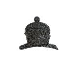 Stamp of Feldman International Auctions » Bijoux - Haute Joaillerie / Jewellery Broche en argent pavé de diamants, style perse