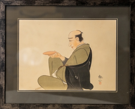 Stamp of Feldman International Auctions » Art d'Orient & d'Extrême-Orient / Asian & Oriental Art CHECK WITH GREGOR Shimomura Kazan (1873 – 1930 ), Douce ivresse, Japon