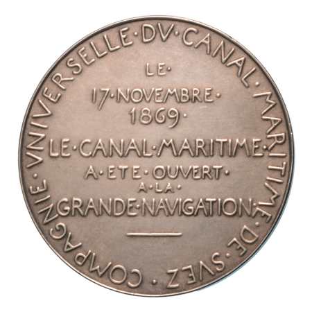 Egypt, medals, 1869, medallion on the opening of the Suez Canal