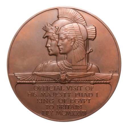 Egypt, medals, 1927, Official Visit of Fuad I to Britain.