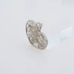 Stamp of Feldman International Auctions » Bijoux - Haute Joaillerie / Jewellery Pendentif en platine cœur "ice diamond"