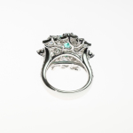 Stamp of Feldman International Auctions » Bijoux - Haute Joaillerie / Jewellery Bague tourmaline Paraiba Brazil et diamants