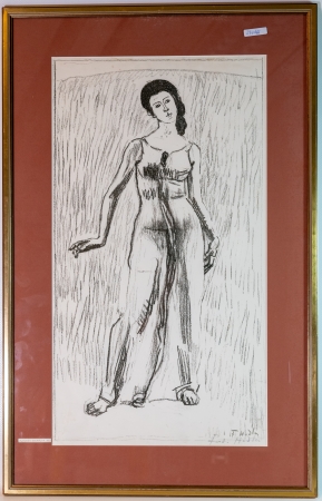 Stamp of Feldman International Auctions » Art Suisse / Swiss Art FERDINAND HODLER (1853-1918) Lithographie « Blick in die Unendlichkeit » tirage originale de 1918, « Autoren-Exemplar No I »