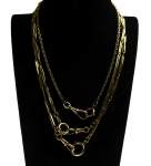 Stamp of Feldman International Auctions » Bijoux - Haute Joaillerie / Jewellery LOT DE 4 CHAÎNETTES EN OR