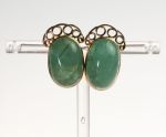 Stamp of Feldman International Auctions » Bijoux - Haute Joaillerie / Jewellery BOUCLES D'OREILLES EMERAUDESEn or 750 serties d'émeraudes