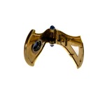 Stamp of Feldman International Auctions » Bijoux - Haute Joaillerie / Jewellery CLIP-BROCHE en or jaune et rose 585 et platine, serti