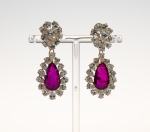 Stamp of Feldman International Auctions » Bijoux - Haute Joaillerie / Jewellery Ensemble en or jaune 750 Diamants et Rubis  composé