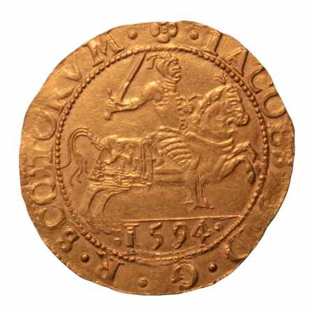 Scotland. James VI. 1567-1625. AV Gold Rider, Edinburgh 1594