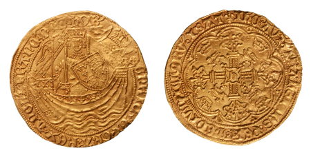 Stamp of Coins » Europe » Great Britain » England Great Britain, Gold Noble n.d. (1422–1460), HENRY VI,