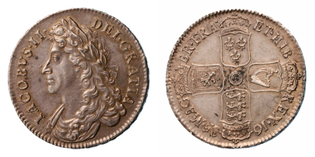 Stamp of Coins » Europe » Great Britain » England Great Britain, Halfcrown, James II (1685-1688), 1685, PRIMO