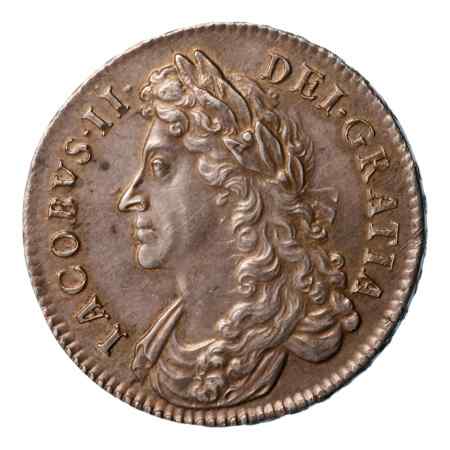 Great Britain, Halfcrown, James II (1685-1688), 1685, PRIMO