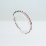 Stamp of Feldman International Auctions » Bijoux - Haute Joaillerie / Jewellery Bracelet en or blanc 750 serti de 51 rubis Birmans