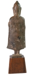Stamp of Feldman International Auctions » Art d'Orient & d'Extrême-Orient / Asian & Oriental Art Thaïlande, Bouddha, en bronze massif, debout les mains