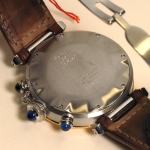 Stamp of Feldman International Auctions » Montres / Watches CARTIER Montre Chronographe Pasha, Ref. 1032