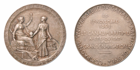 Stamp of Medals » Egypt Egypt, medals, 1869, silver medallion, opening of Suez Canal.