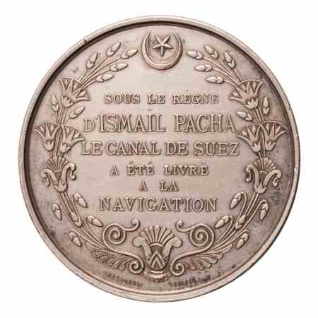 Egypt, medals, 1869, medallion on the opening Suez Canal.