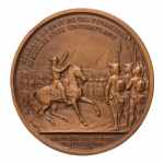 Stamp of Coins » Africa » Egypt Egypt/France, medals, First Republic, Napoleon by the Pyramids, 40 g.