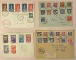 Stamp of France » Collections 1914-1948, bel ensemble d'environ 30 lettres semi-modernes