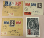 Stamp of France » Collections 1914-1948, bel ensemble d'environ 30 lettres semi-modernes