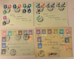 Stamp of France » Collections 1914-1948, bel ensemble d'environ 30 lettres semi-modernes